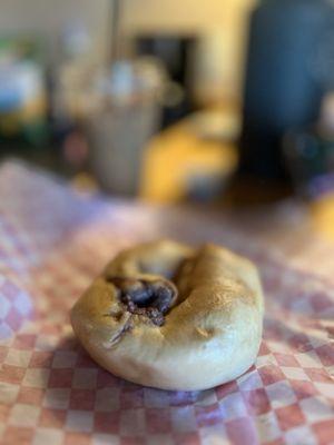 Stuffed blueberry bagel