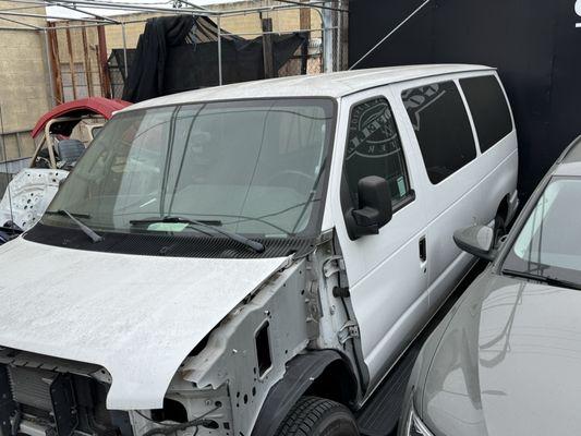 My van stuffed in the back where it's been since 2024.