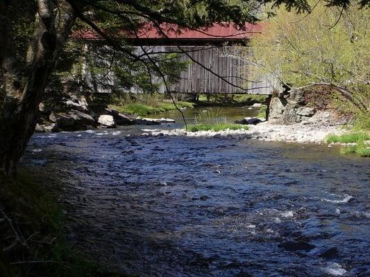 The historic Willowemoc Covered Bridge