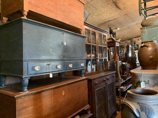 Old trunks perfectly preserved ...