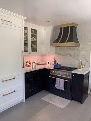 Kitchen remodel, custom cabinet, quartzite counter top