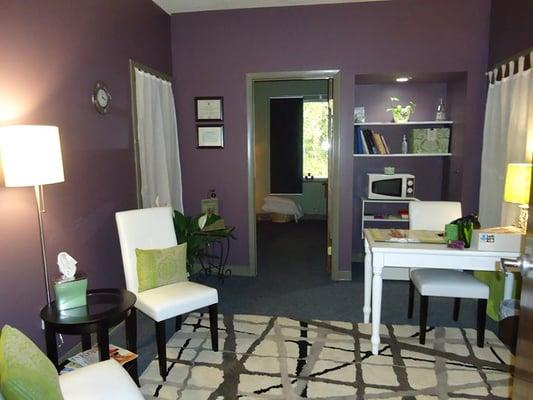 Peaceful, warm, professional and inviting.