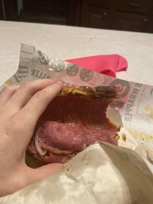 Not my chicken teriyaki sandwich I ordered