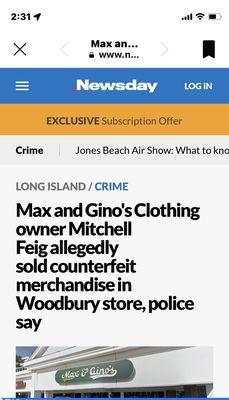 Max & Gino's Clothing