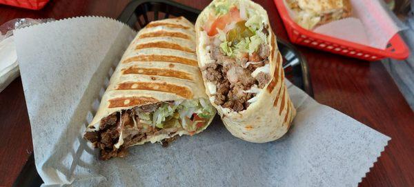 Steak burrito