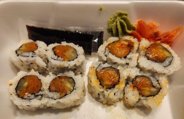 Spicy Tuna and Spicy Salmon  Rolls