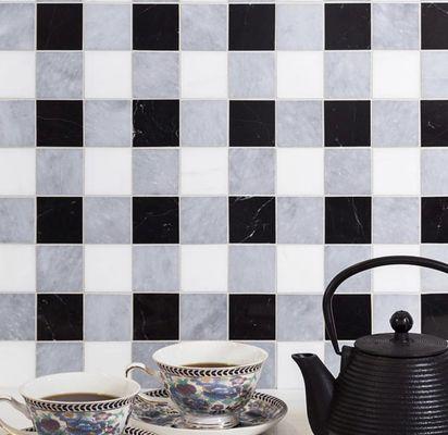 Paying tribute to our Chester Plaid Collection ...This Collection is made out of our popular Allure,Snow white and Britannia marbles.