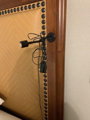 What the heck are these things ha I h on the headboard! Scary!