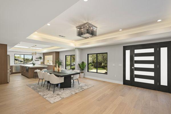 Remodeled living room