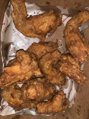 Half eaten 16 original chicken wings