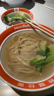 Beef ribs daikon clear soup noodles