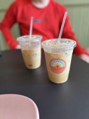 Iced cinnamon maple latte