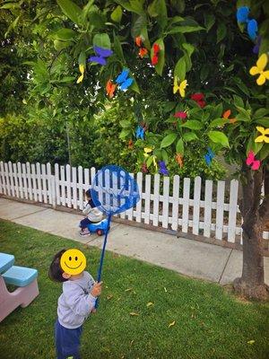How fun and creative is this??? They also get to pick fruits from the trees when harvest time.