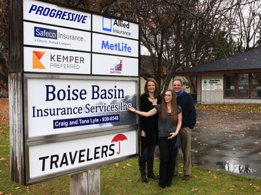 Craig & Tana Lyle with Office Manager Amy Campbell.