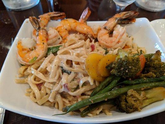 Shrimp carbonara