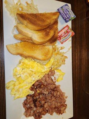 Corned Beef hash and eggs