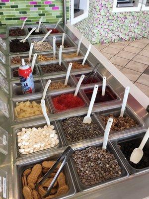Toppings galore!!!!
