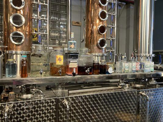 Distilling area