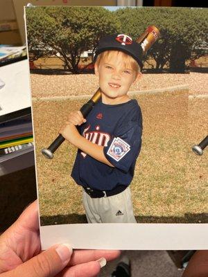 Out of focus and printed on poor quality paper.