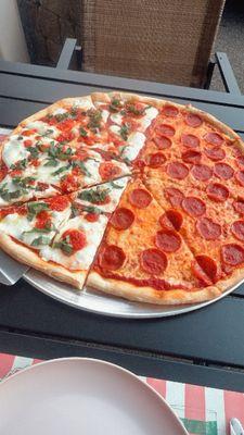 Margherita and Pepperoni