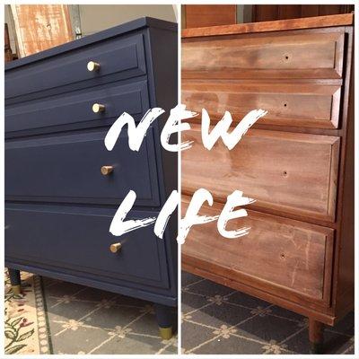 MidCentury Modern updated with chalk paint