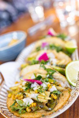 Sweet Corn Tacos ($22/4)