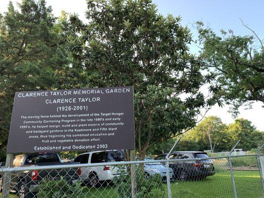 Clarence Taylor Memorial Garden