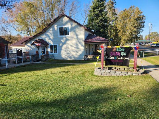 Full service Salon and children's/teen clothing boutique.