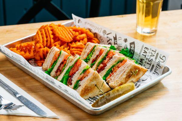 Turkey Bacon Club Sandwich