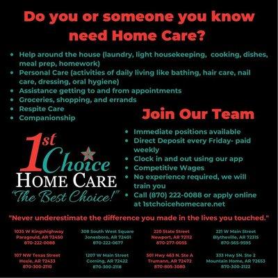 1st Choice Home Care