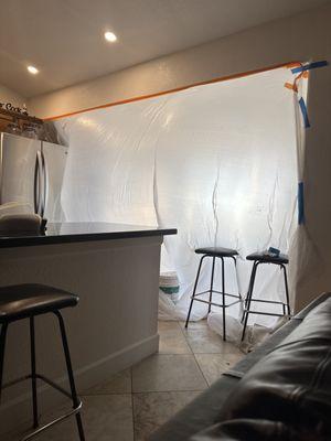 Initiation of Kitchen ceiling repair