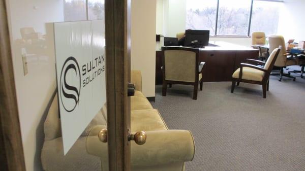 Sultan Solutions office entrance.