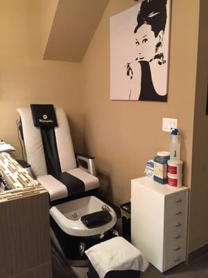 Pedicure area!