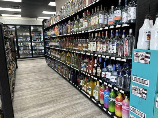 Great selection of Vodka!