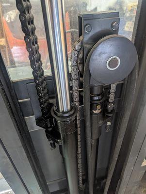 Pallet jack leaking cylinder repaired solution.