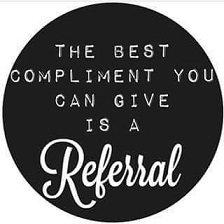 If you received excellent service let us know with a review, then refer your family & friends!