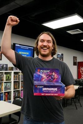 We do giveaways, and people win! Stop by Game Outpost and keep an eye out for our next in-store promo or prize drop.