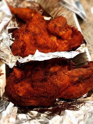 Fried whole chicken