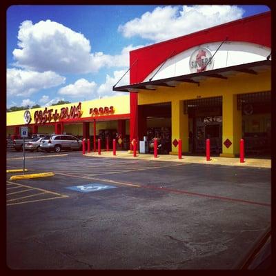 The front of the store on a beautiful sunny day.