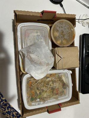 Not sure why I didn't take a picture of the food but they pack everything pretty nicely for the ride home