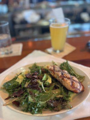 Natalie's Salad, grilled salmon