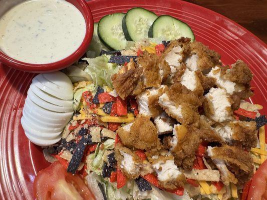 Fried chicken salad