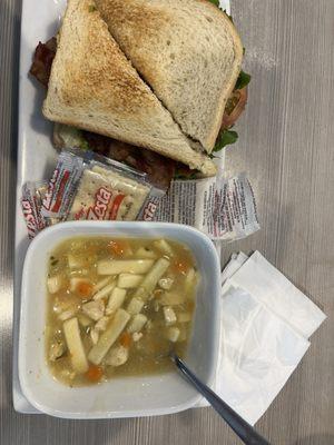 BLT and Chicken Noodle Soup