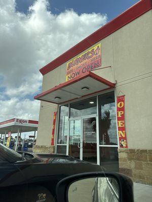 the front of the store