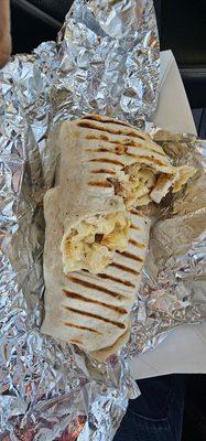 Grilled Chicken Wrap with Mac N Cheese. Stuffed with goodness