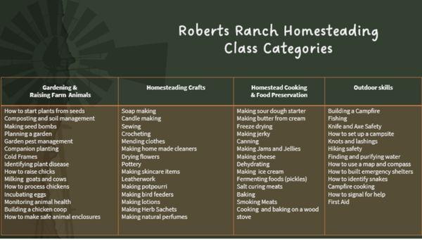Our 4 teaching categories