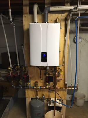 Navien boiler install