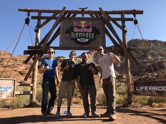 Working as Guides for Rampage 2017