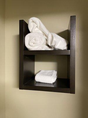 Towels a mess and mismatched