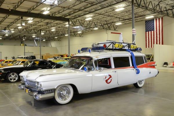 Austin Rock & Roll Car Museum features "Ghostbuster" caddie!